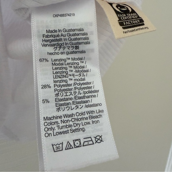 Madewell Drapey Rib Tank in Eyelet White Size XLarge NWT - Picture 6 of 8